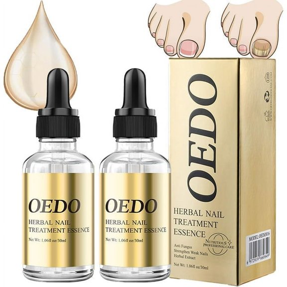 Herbal Nail Treatment Essence, 30ML Herbal Nail Treatment Essence Oil, Herbal Nail Treatment Oil, Herbal Nourishing Fingernail (2PC)
