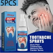 Herbal Oral Spray Portable Toothache Gum Pain Spray 20ML, can stop tooth decay fire caries ,bad breath freshener oral spray-5PCS