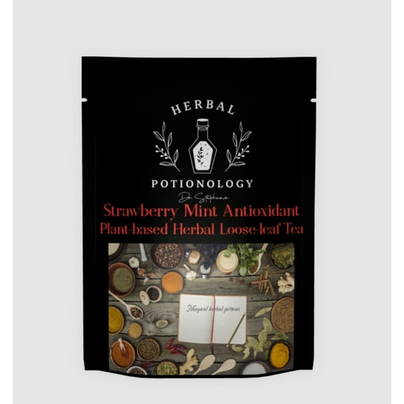 Herbal Potionology Strawberry & Mint Herbal Antioxidant Tea, Ounce