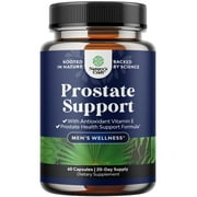 Herbal Prostate Health Supplements for Men - Advanced Prostate Supplements for Men with Beta Sitosterol Selenium Pygeum and Saw Palmetto for Men Prostate Support and Frequent Urination - 60 Capsules