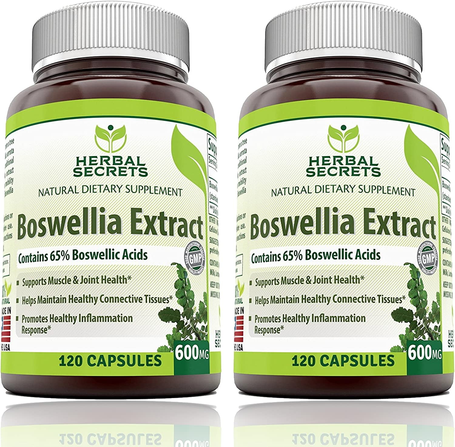 Herbal Secrets Boswellia Serrata Extract (65 Boswellic Acids) 600 mg