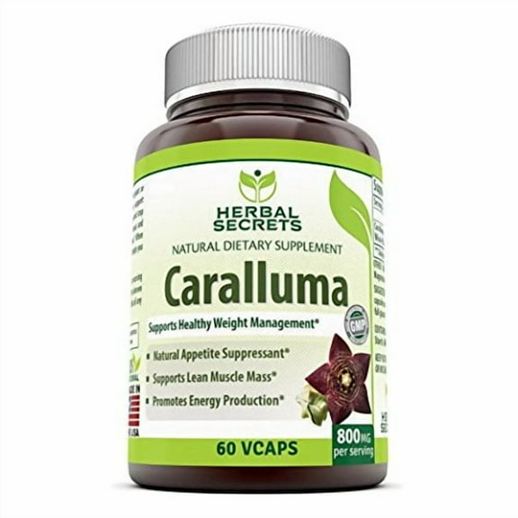 Herbal Secrets Caralluma 800mg Per Serving 60 Vegetarian Capsules