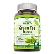 Herbal Secrets Green Tea Extract 1000 Mg Per Serving 250 Veggie Capsules Supplement | Non-GMO | Gluten Free | Made in USA