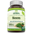 thumbnail image 1 of Herbal Secrets Neem (Made with Natural Neem Leaf) 500mg 120 Veggie Capsules Supplement | Non-GMO | Gluten Free | Made in USA | Ideal for Vegetarians, 1 of 6