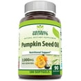 thumbnail image 1 of Herbal Secrets Pumpkin Seed Oil 1000 Mg Per Serving 180 Softgels Supplement | Non-GMO | Gluten Free | Made in USA, 1 of 4