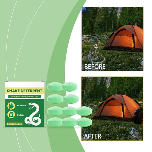 Herbal Snake Deterrent Tablets – Natural Plant Based Formula, Indoor/Outdoor Use, Safe for Home Garden Protection