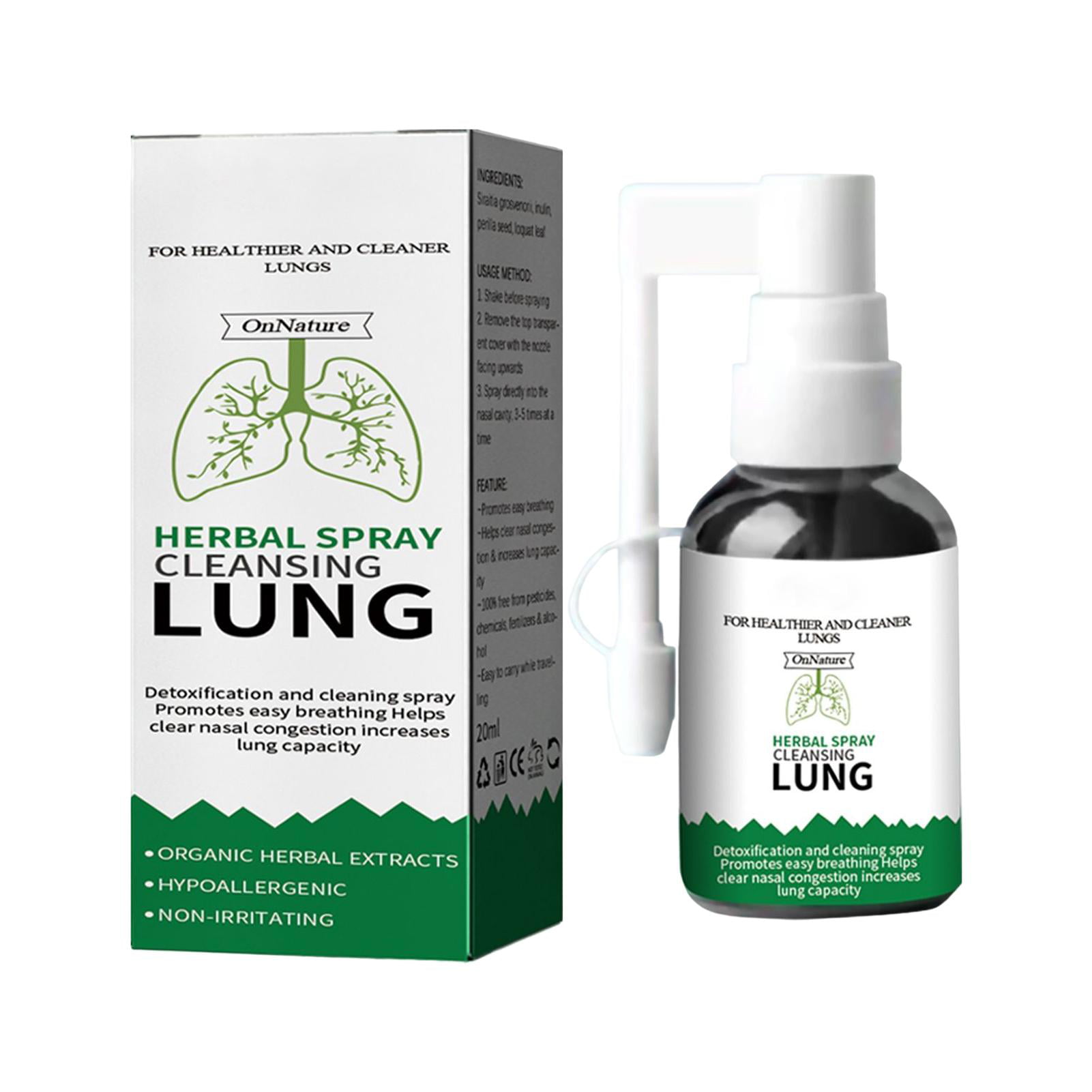 Herbal Spray Cleansing Lung  Organic Herbal Throat Oral Spray