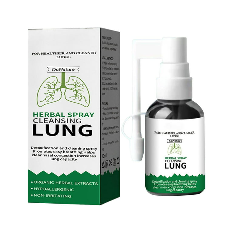 Herbal Spray Cleansing Lung | Organic Herbal Throat Oral Spray Relief  Throat Nasal Discomfort | 20ml Lung Cleanse Nasal Spray Moisturizing Throat  Care