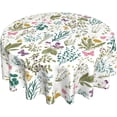 thumbnail image 1 of Herbal Wildflowers Table Cloth Spring Summer Round Tablecloth 60 Inch Floral Tablecloth for Parties Dining Table Living Room Kitchen Decor, 1 of 5