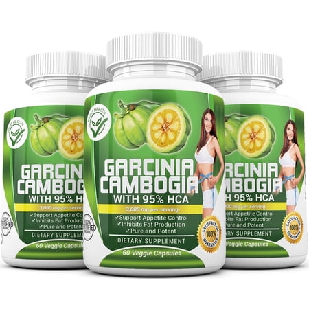 Herbal Youth Garcinia Cambogia Fat Burners Diet Weight Loss Capsules, 60 Capsules