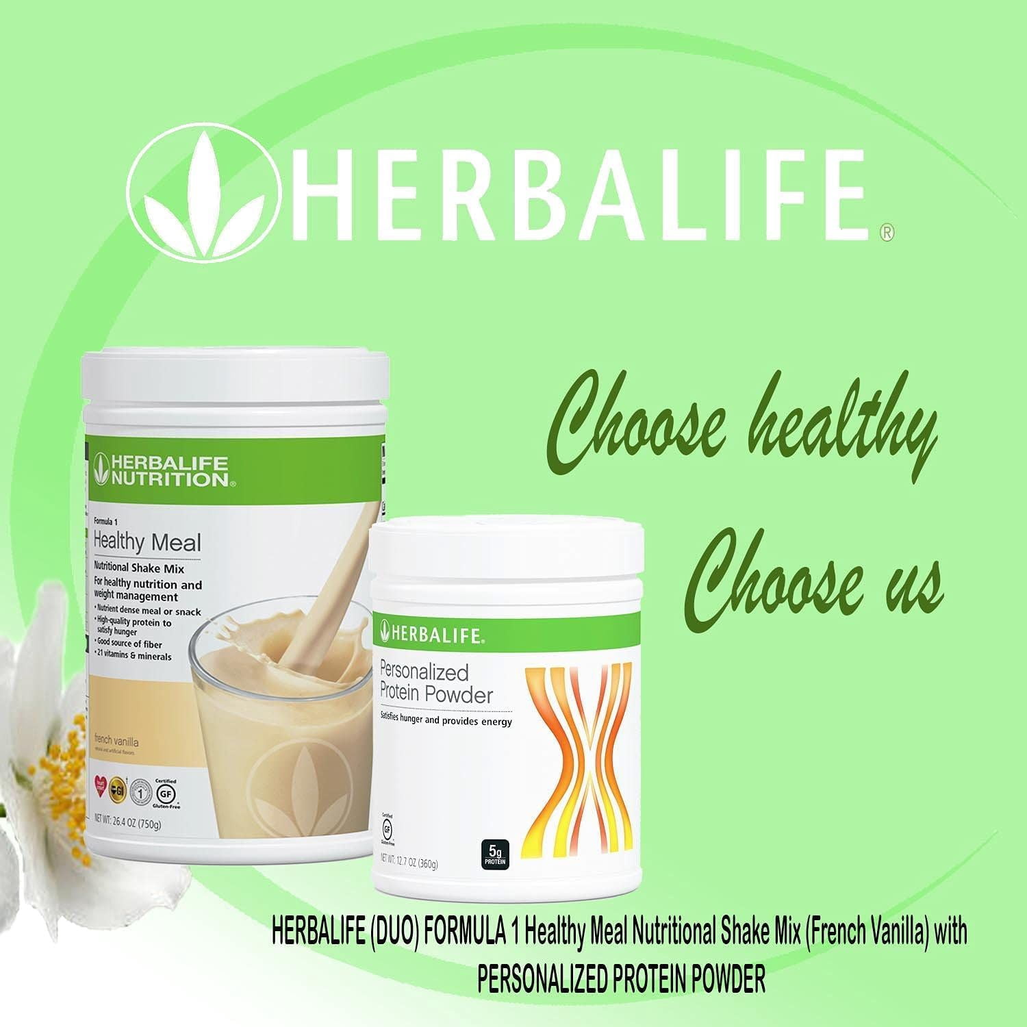 Herbalife (DUO) FORMULA 1 Healthy Meal Nutritional Shake Mix (French