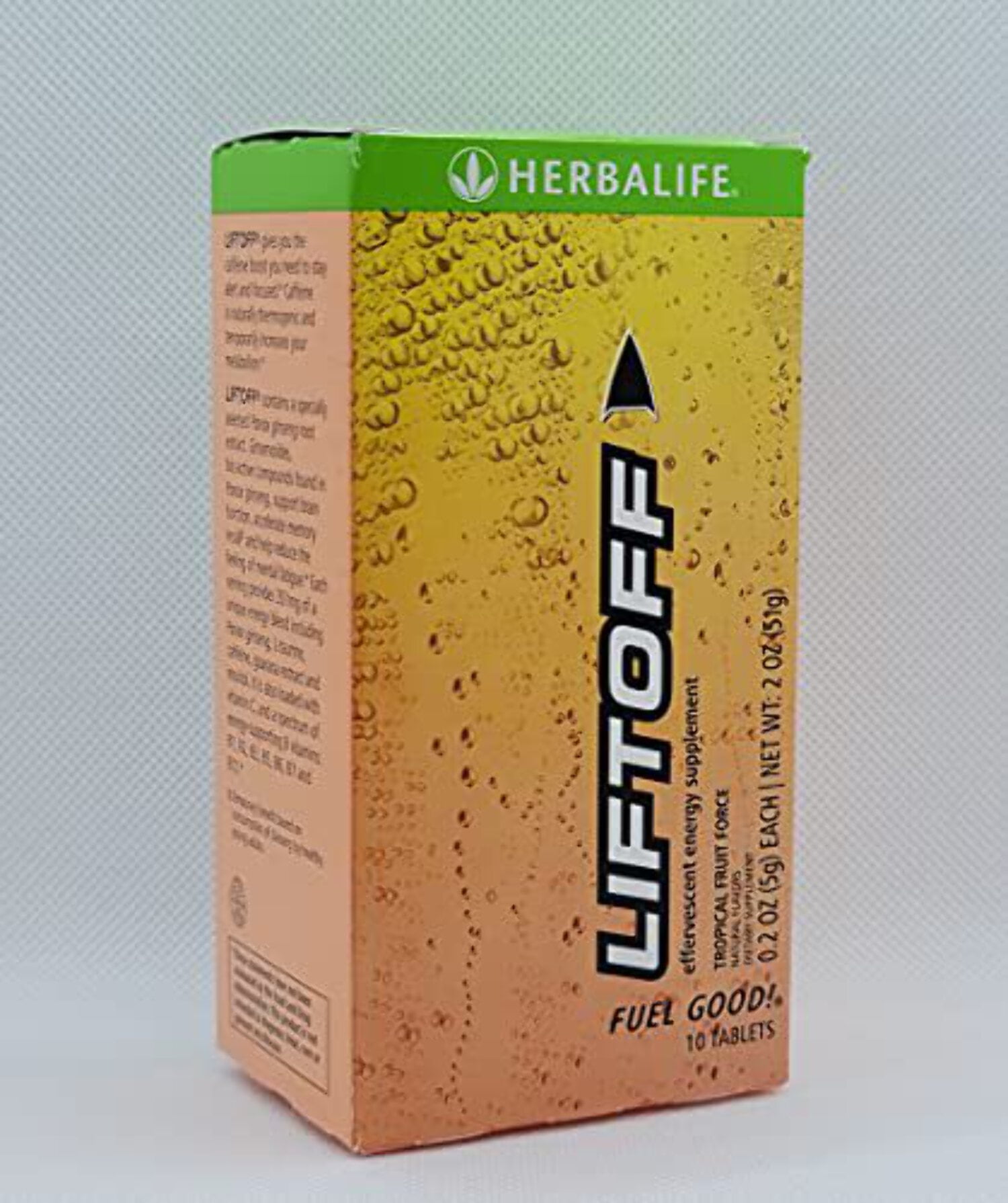 Herbalife LIFTOFF Energy Tablets Liftoff Tropical Fruit Force, Naturally Flavored, Instant