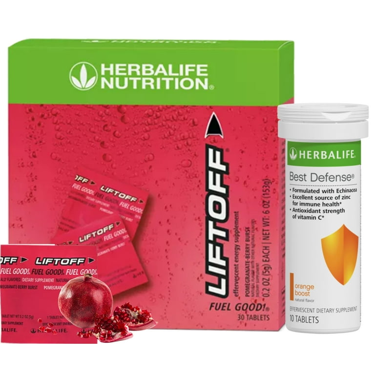 Herbalife Liftoff Energy Drink, Pomegranate Berry Burst, 30