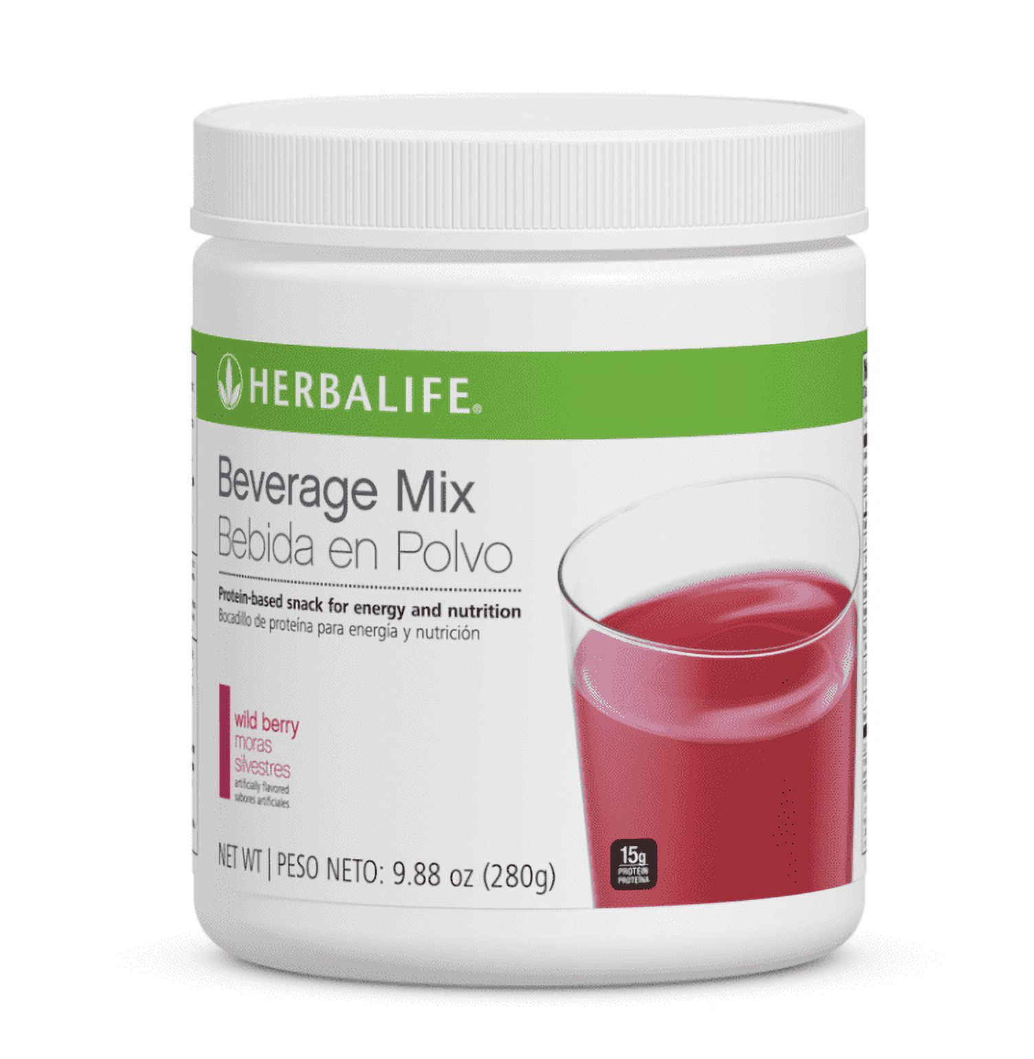 Herbalife Nutrition Beverage Mix Wild Berry, Protein Energy Snack