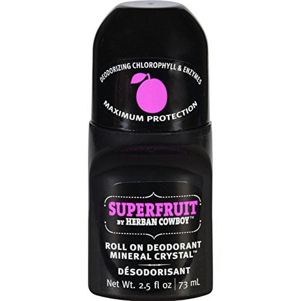 Herban Cowboy Deodorant Roll On Superfruit 2.5 oz