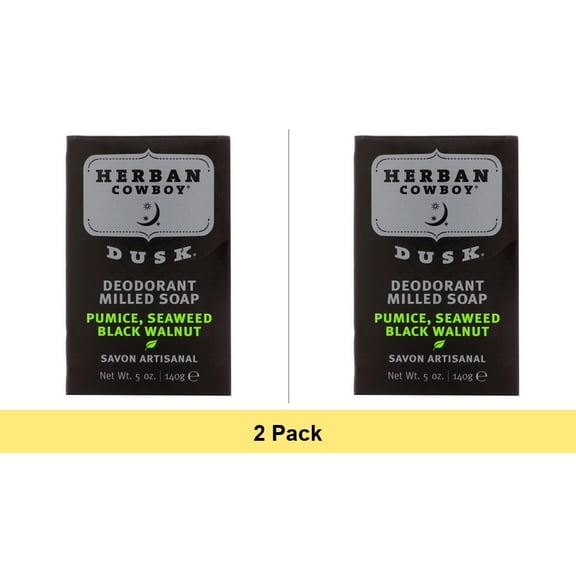 Herban Cowboy Milled Bar Soap Dusk - 5 oz - 2 Pack