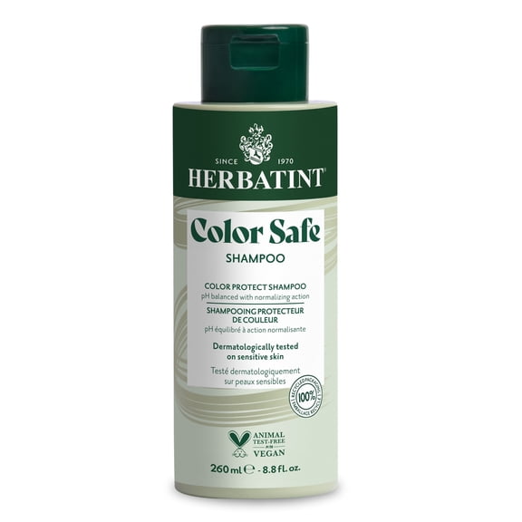 Herbatint Color Safe Shampoo for Color-Treated, Normal Hair - Aloe Vera to Rebalance, Strengthen, & Add Shine - No Parabens, Silicones & Gluten - 8.8 Fl Oz