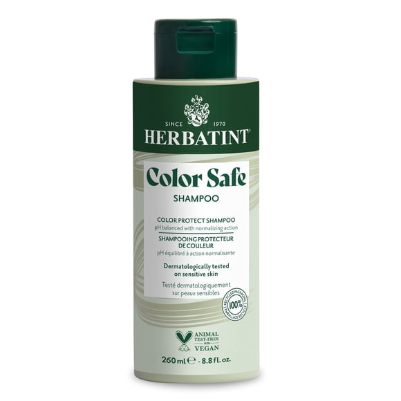 Herbatint Color Safe Shampoo for Color-Treated, Normal Hair - Aloe Vera to Rebalance, Strengthen, & Add Shine - No Parabens, Silicones & Gluten - 8.8 Fl Oz