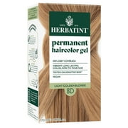 Herbatint Permanent Hair Dye For Women - 8D Light Golden Blonde - 100% Grey Coverage - Ammonia-Free, Alcohol-Free & Vegan - 5.75 fl oz