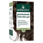 Herbatint 5N Light Chestnut - Permanent Hair Dye For Women, 100% Grey Coverage - Ammonia-Free, Alcohol-Free & Vegan - 5.75 fl oz