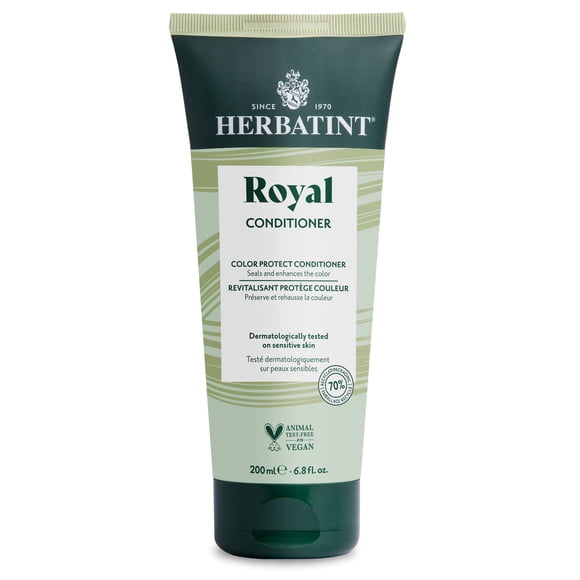 Herbatint Royal Conditioner with Aloe Vera & Jojoba Oil Deep Moisturizing Formula for Color-Treated Hair Restores Softness, Shine & Strength Paraben & Sulfate Free 6.8 fl oz