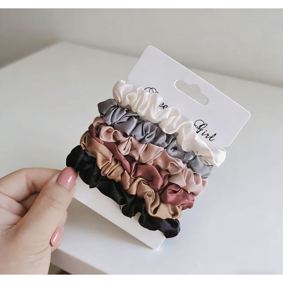Herbert 6-Piece Satin Scrunchies Set