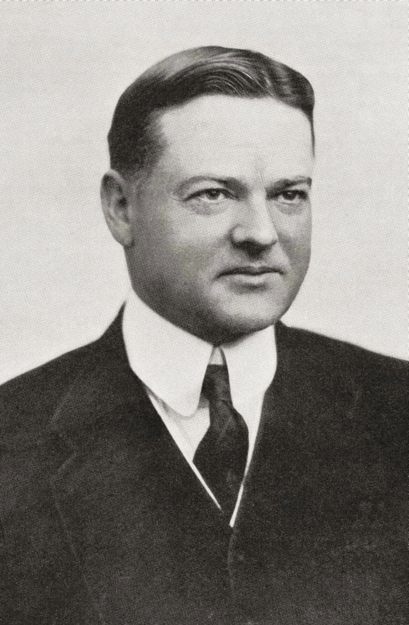 Herbert Clark Hoover 1874 Canvas Art - Ken Welsh Design Pics (12 x 19)