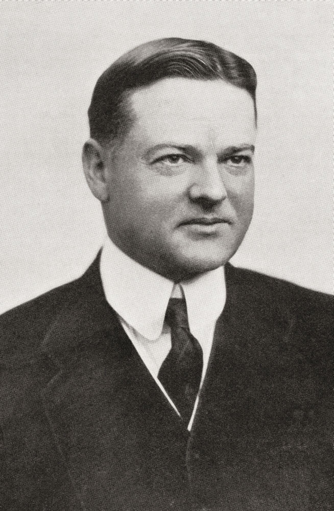 Herbert Clark Hoover 1874 Canvas Art - Ken Welsh Design Pics (24 x 38)