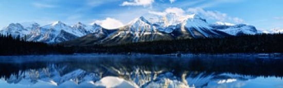 Herbert Lake Banff National Park Alberta Canada Canvas Art - Panoramic Images (18 x 6)