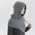 thumbnail image 1 of Herbert Unisex Balaclava Snood Hood - Multi-Way Windproof Knitted Cap for Autumn & Winter,66*55, Medium Gray, 1 of 25