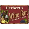 thumbnail image 1 of Herbert's Red Wine Bar Sign 12 x 18 Matte Finish Metal 112180054335, 1 of 1