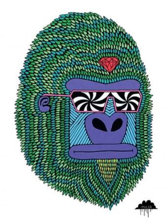 Herbert the Hypno Ape Canvas Art - Mulga (18 x 24)