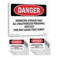 thumbnail image 1 of Herbicide Storage Area OSHA Danger Aluminum Sign 10 Inch x 7 Inch - 10 Pack, 1 of 8