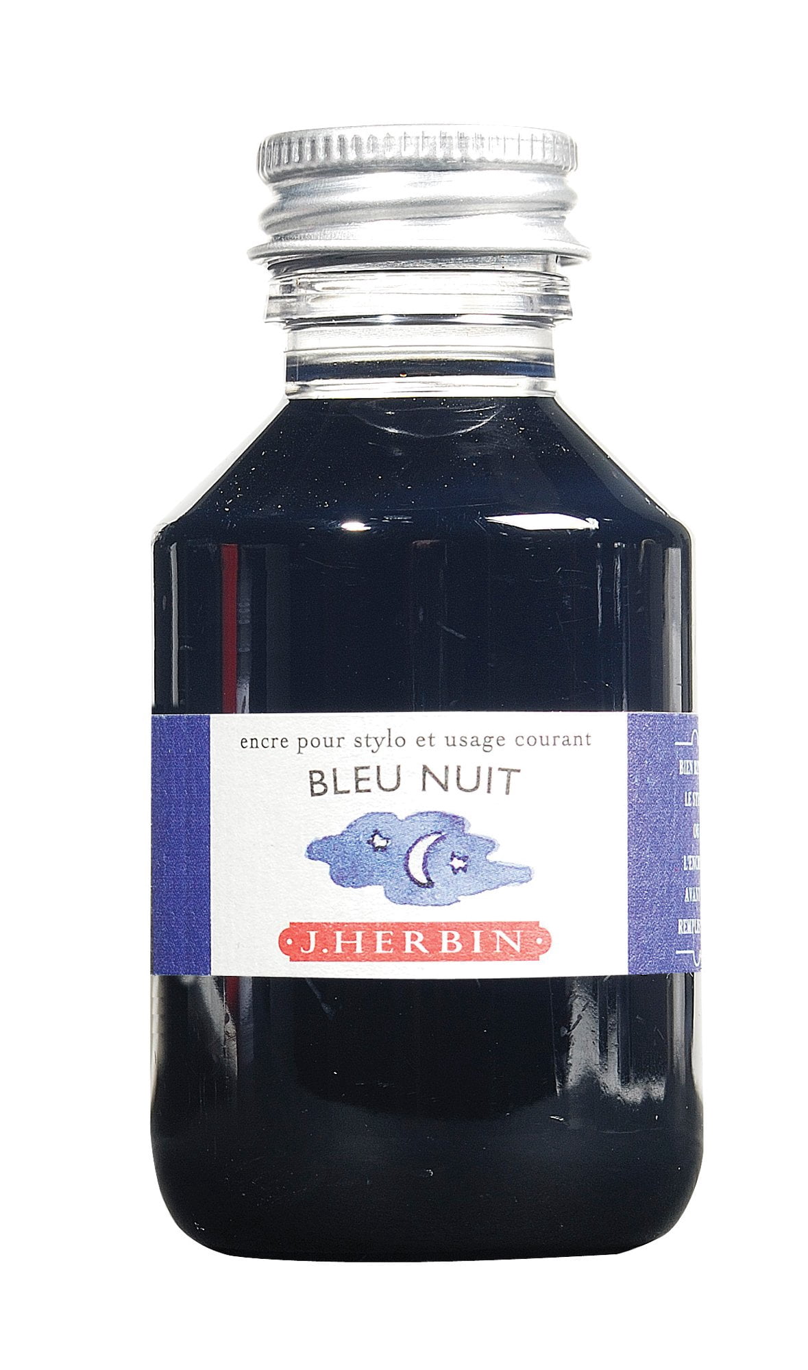 Herbin Fountain Pen Ink - 100ml Bottle - Bleu Nuit