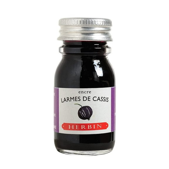 Herbin Fountain Pen Ink - 10ml Bottle - Larmes de Cassis