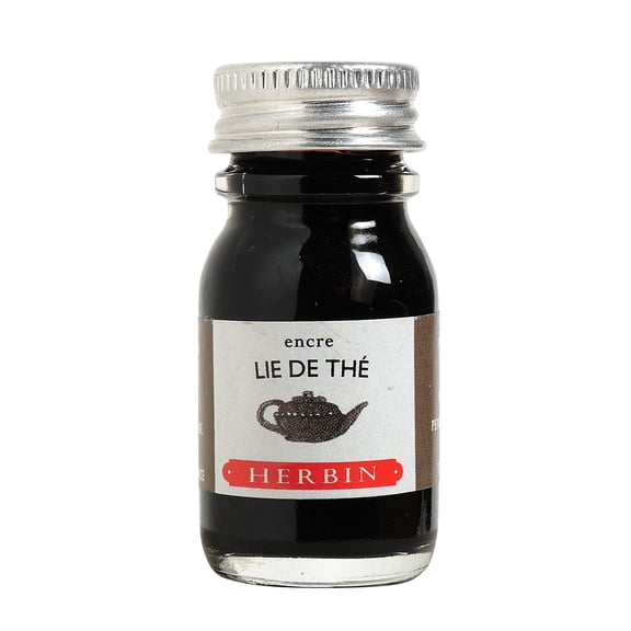 Herbin Fountain Pen Ink - 10ml Bottle - Lie de The