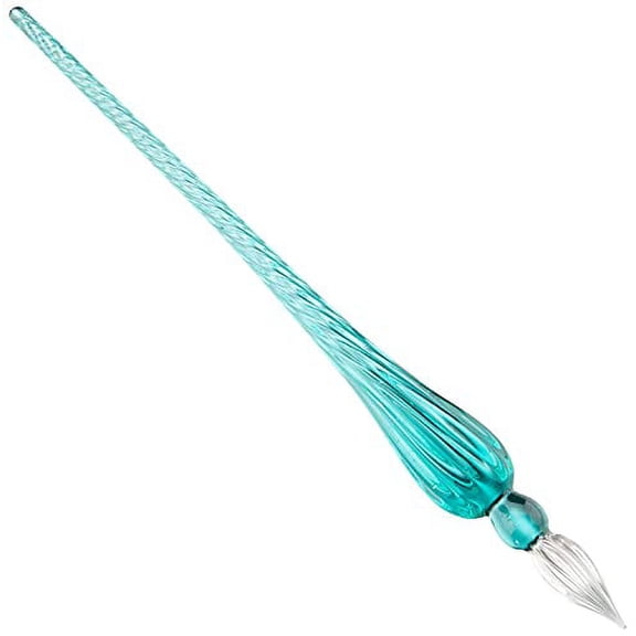 Herbin Round Glass Dip Pen - Turquoise