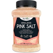 Herbion Himalayan Pink Salt, Fine Grain, 5 lb (2.2 Kg) Jar, All-Natural, Vegan, Kosher Certified, Triple-Washed