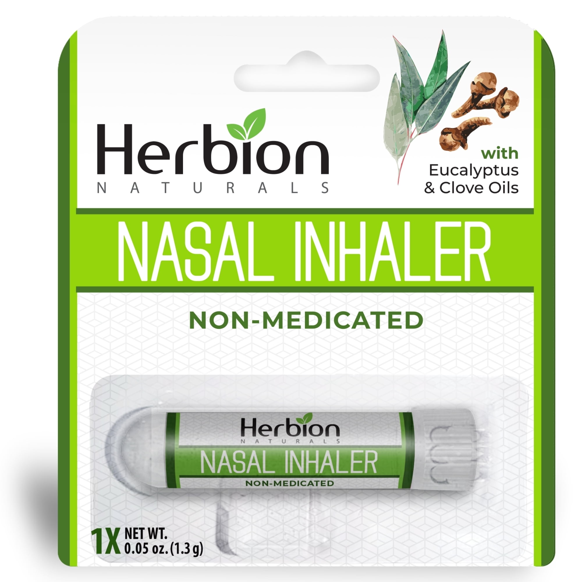 Nazel Inhaler Herbion Naturals Sinus Soother Nasal Inhaler, Breath Ease, Relieves ...