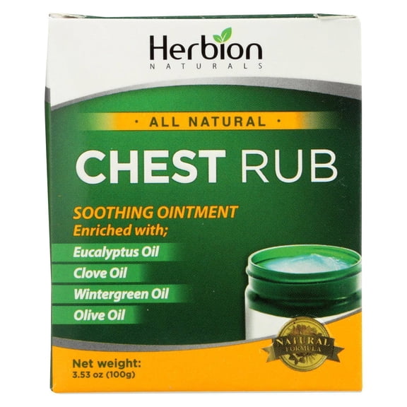 Herbion Naturals All Natural Chest Rub Ointment - 1 Each - 3.53 OZ
