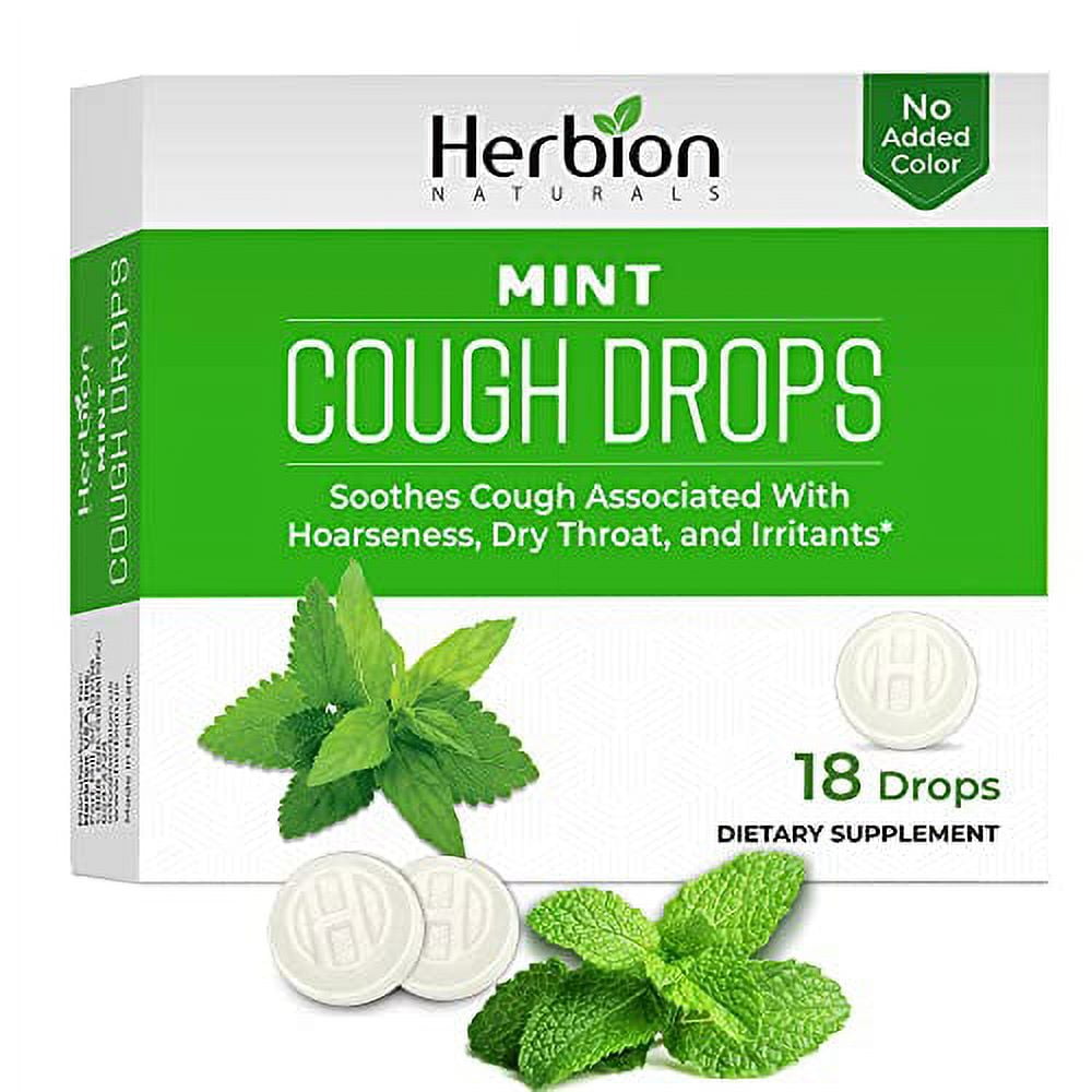Herbion Naturals Cough Drops with Natural Mint Flavor, 18 Ct Oral