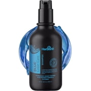 Herbishh Blue Brass-Off Toning Shampoo 500 ml, Pigmented Shampoo to Refresh & Neutralize Brassy & Orange Tones for Brunette Hair, Color-Depositing Cleanser for Treated & Highlighted Hair