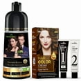 thumbnail image 1 of Herbishh Chestnut Brown Shampoo, Hair Dye Shampoo 3 in 1, 100% Grey Coverage, Demi-Permanent Hair Color for Men & Women, With Rapid Infusion Cream Combo, 1 of 5
