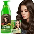 thumbnail image 1 of Herbishh Dark Brown Color Shampoo for Gray Hair, Permanent Hair Colour, Men & Women (500 ml), 1 of 8