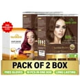 thumbnail image 1 of Herbishh Hair Color Shampoo for Grey Hair – Hair Dye Shampoo with Bio-Active Ingredients – Long Lasting Color – Travel-Friendly Pack (20 x 30ml Sachets) + 5 Pack Hair Mask Sachets (Chestnut Brown), 1 of 6