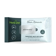Herbishh Hair Color Stain Remover Wipes, Skin-Friendly Dye Cleanup, Gentle Formula, 5-Count Travel Pack