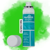 Herbishh Koloret Mint Green Temporary Hair Color Spray (69g), Washable Dye Mist for Dark Hair, Fast-Drying, Non-Sticky Green Spray for Women, Travel-Sized Root Touch Up Aerosol Mist
