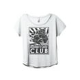thumbnail image 1 of Herbivore Club Women's Fashion Slouchy Dolman T-Shirt Tee Heather White Large, 1 of 3