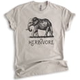 thumbnail image 1 of Herbivore Elephant Shirt, Unisex Women's Men's Shirt, Herbivore Shirt, Vegan Veganism Shirt, Animal Shirt, Light Silk Gray, Medium, 1 of 6