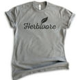 thumbnail image 1 of Herbivore T-Shirt, Unisex Women's Men's Shirt, Vegan Shirt, Veganism T-shirt, Dark Heather Gray, X-Large, 1 of 6